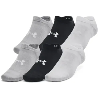 Under Armour Essential No Show Füßlinge 6er Pack Schwarz/Grau 42