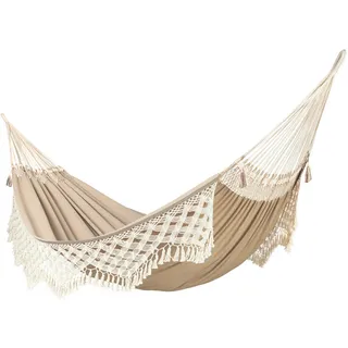 La Siesta HÄNGEMATTE kingsize org.cotton Beige - 180x400 cm