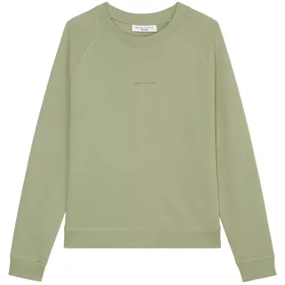 Marc O'Polo Denim Damen Langarmshirt aus Bio-Baumwolle Relaxed Fit, Grün (Green Bay), XXS