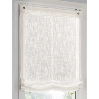 Heine home Raffrollo mit Ösen, weiß