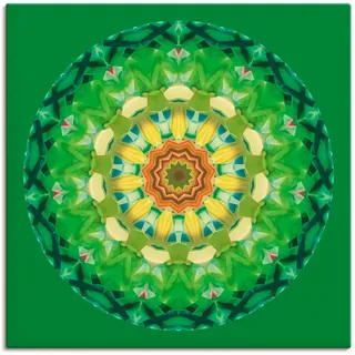 Artland Leinwandbild »Mandala II« Muster 1 Stk. tlg. auf Keilrahmen gespannt, grün