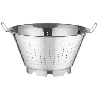 HENDI Seiher Edelstahl Ø 36,5 cm mit Untersatz und 2 Griffen