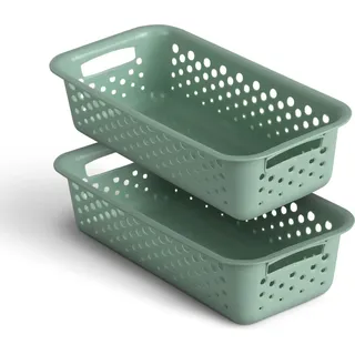 Pro Home Aufbewahrungskorb Kunststoff 20 x 10 x 5 cm grün