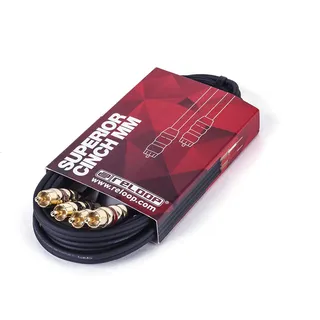 Reloop Superior Cinch MM 6.0 m - sehr flexibel, durch feine, individuelle Litzen, verbindet HiFi und unsymmetrische Geräte