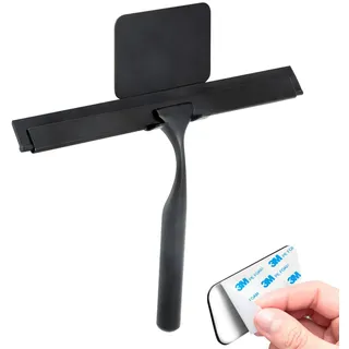 bremermann Duschabzieher Piazza Black Tape schwarz , Schwarz , Metall , 26.5x17.5x2.5 cm , Badezimmer, Baden & Duschen