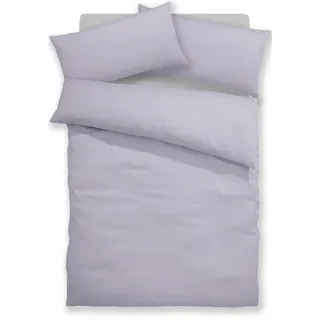 otto home Bettwäsche »Mila in 135x200, 155x220 oder 200x200 cm« 2 Stk. tlg. Mako-Satin, Bettwäsche aus Baumwolle, unifarbene Bettwäsche, lila