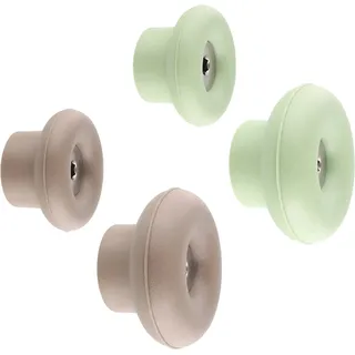 Wagner Wandhaken-Set Dot WH 0220 Taupe-Pastellgrün 4 Stück