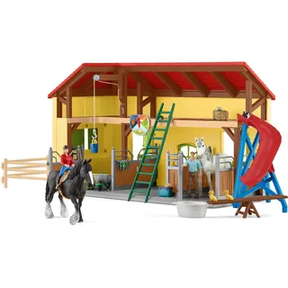 Spielwelt SCHLEICH "FARM WORLD, Pferdestall (42485)", bunt, Spielfigurenwelten, Kinder, Kunststoff, Spielwelt