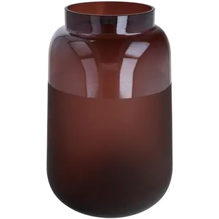 Goebel Vase, Glas, Rot, 17,5x17,5x27 cm