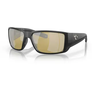 Costa Blackfin Pro Verspiegelte Polarisierte Sonnenbrille - Matte Black - Sunrise Silver Mirror 580G/CAT1