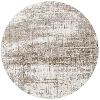 Louis De Poortere Teppich Concrete Jungle Mad Men Griff 240/240 cm , Beige , Textil , Grafikmuster , Rund , 240x240 cm , Oeko-Tex® Standard 100 , antistatisch, pflegeleicht, rutschfeste Unterfläche, für Fußbodenheizung geeignet, UV-beständig, waschbar , Teppiche und Böden, Teppiche