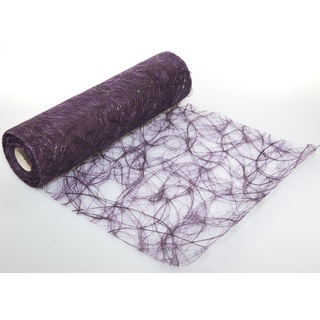 25 m x 30 cm Sizoweb® Vlies Original Tischband Tischläufer Pflaume Violett aubergine für Hochzeit, Weihnachten und besondere Anlässe