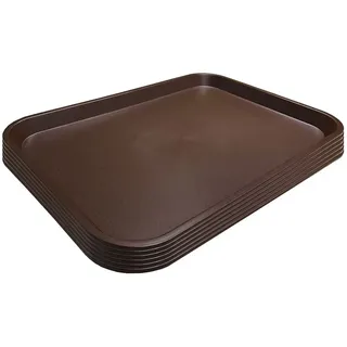 Denox Fast Food Tablett 45x35 Cm 6 Einheiten - Brown - One Size