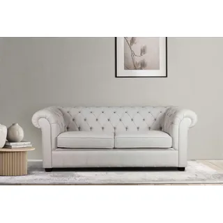 Home Affaire »CHARENTE, optionale Schlafsofa, Chesterfield-Sofa, Bettfunktion« mit edler Knopfheftung und typischen Armlehnen, B/T/H 198/89/74 cm,