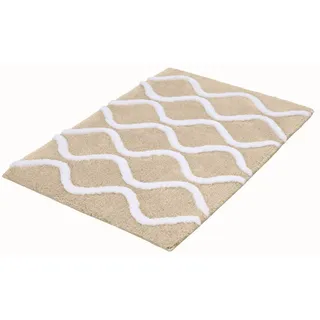 KLEINE WOLKE Badteppich Piana Beige 120 x 70 cm