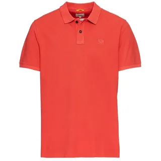 CAMEL ACTIVE Herren Kurzarm Poloshirt aus Baumwolle Rot, menswear-3XL