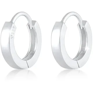 Elli Creolen Basic Minimal Dezent Silber 925