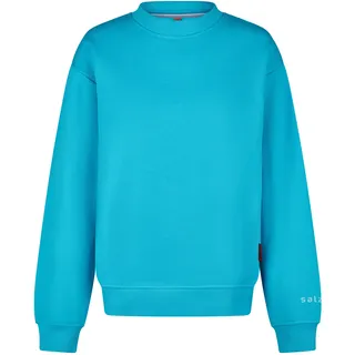 Kapuzenpullover SALZHAUT "Pullover TAGEL", Damen, Gr. M, blau (scuba blau), Obermaterial: 100% Baumwolle CO., Pullover Kapuzenpullover