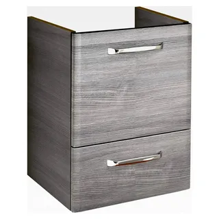Waschtischunterschrank Quickset 328 in Graphit Struktur quer Nachbildung, 40 cm breit