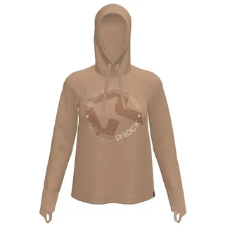 Rock Experience Damen Precipizio Hoodie Woman Outdoor-Sweatshirt, Braun, XL EU