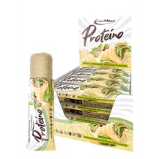 Bild Proteino Proteinriegel - White Chocolate Pistachio 12 x 30g | High-Protein-Bar auf Waffelbasis mit cremiger Füllung | zuckerreduzierter Eiweißriegel glutenfrei und palmölfrei