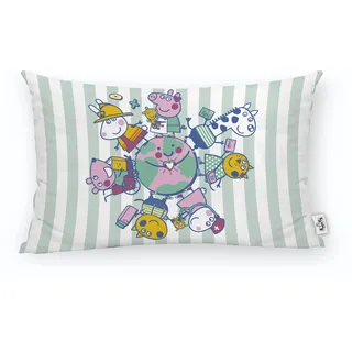 Belum Kissenbezug Peppa Wutz mit Füllung, Größe 30 x 50 cm, Modell Together C, Bunt