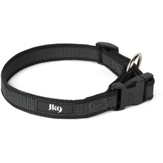 JULIUS-K9 220CG Color & Gray Halsband, 20mm*27-42 cm, verstellbar, schwar-grau