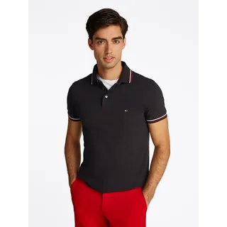 Tommy Hilfiger Tipped Slim Fit Kurzarm-poloshirt - Black - 3XL,