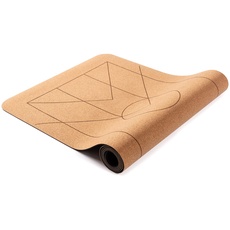 Lotuscrafts Yogamatte ARISE CORK - Extra Rutschfeste Oberfläche - 100% Recycelbare Materialien - Yoga Matte aus Naturkork & Naturkautschuk ideal für Hot Yoga- Hohe Bodenhaftung & Sehr Leicht