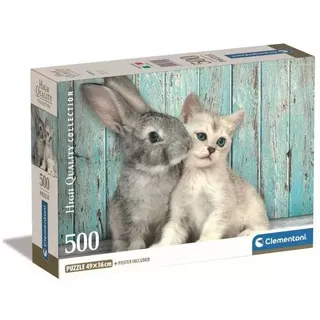 Hochwertige Kollektion: Katzen- und Hasenpuzzle – 500 Teile
