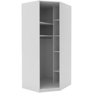 hom'in Eckschrank UNIT 91,1 x 210 x 91,1 cm Weiß