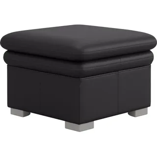 Cotta Hocker Leandra Kunstleder 65 x 46 x 65 cm Schwarz