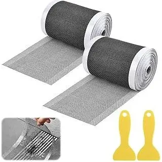 2 Stück Abflusssieb Haarsieb Dusche,10cm x 10m Aufkleber Abflusssieb,Haarfänger Einweg,Duschabfluss Mesh Haarsieb Dusche mit Plastikspatel,Sieb Haare Haushaltshelfer für Bad, Badewannen,Küche - Grau