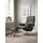 Relaxsessel Mayfair Leder 83 x 102 x 74 cm Grau mit Hocker