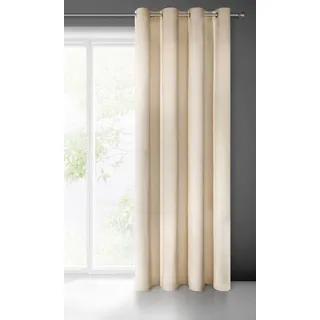 Eurofirany Villa Vorhang Ösen 140 x 250 cm Beige 1 St.