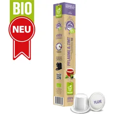 PFLAUME ZIMT BIO Tee - 10 Teekapseln | La Natura Lifestyle | biobasiert | 100% industriell kompostierbar | Nespresso®*3 kompatible