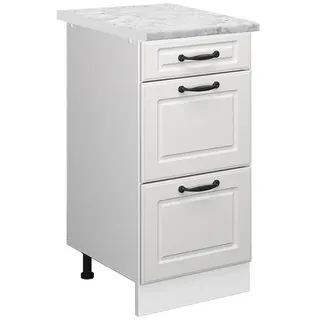 Vicco Schubladenschrank R-Line 40 x 81,6 x 60 cm Weiß