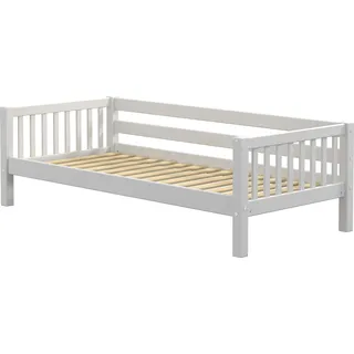 FURNLUX Kinder-einzelbett Nordic Dream Weiß 90x200cm / Hauptfarbe: Weiß / Abmessungen: 99 x 65 x 209 cm - Weiß