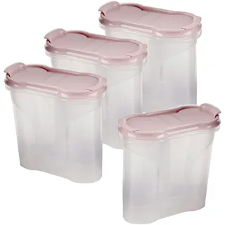 BestLivings Frischhaltedose rosa 300 ml 4-teilig