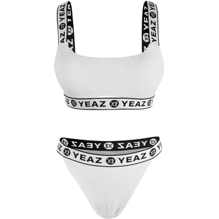 YEAZ Bandeau-Bikini Damen Weiß XXL