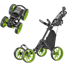 Caddytek Golfwagen mit 4 Rädern – Caddycruiser One Version 8 1-Click Faltbarer Trolley – leicht, kompakt, leicht zu öffnen, CaddyCruiser ONE Version 8 - Lime, Lime, Einheitsgröße