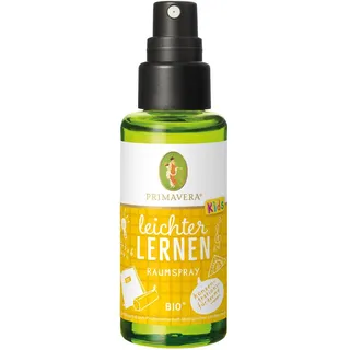 PRIMAVERA Kids Leichter lernen Raumspray bio* 6 x 50 ml - Zitrone, Grapefruit und Orange - Aromadiffuser, Aromatherapie - konzentrationsfördernd, motivierend - vegan