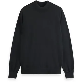 Scotch & Soda Herren Strickpullover Core - Dropped Shoulder Mock Neck Pullover