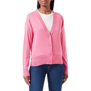 BOSS Women's C_Fedasa Knitted-Cardigan, Medium Pink668, L