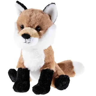 HEUNEC Misanimo Fuchs sitzend 21 cm Braun