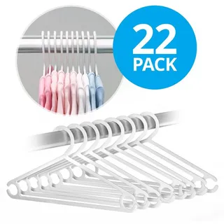 LaLoona baby bedding LaLoona Kleiderbügel mit rutschfestem Hosensteg - Weiß