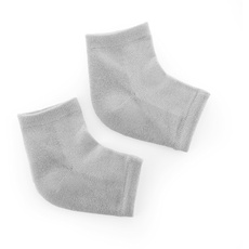 Bild - Feuchtigkeitsspendende Socken mit Gel-Pads, Natürliche Öle und Vitamin E, Ergonomisch, Unisex, Atmungsaktiv, Grau, 1 Unidad