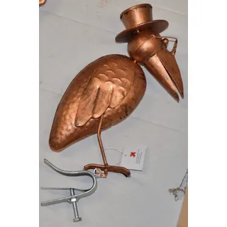 Dachfigur Zaunfigur Dr.Rabe 32cm kupferlook Dachschmuck Dachrinnenfigur