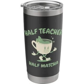 Langsamer Morgen, halb Lehrer, halb Matcha Doppelwandiger Edelstahl-Thermobecher