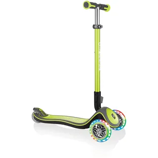 GLOBBER Elite Deluxe mit Leuchtrollen green